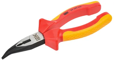Тонкогубцы IEK ARMA2L 3 A2L3-BN20-K3-160, изогнутые, диэлектрические, 160мм
