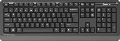 Клавиатура беспроводная A4TECH FGK10 серый (USB, 104 клавиши) (FGK10)