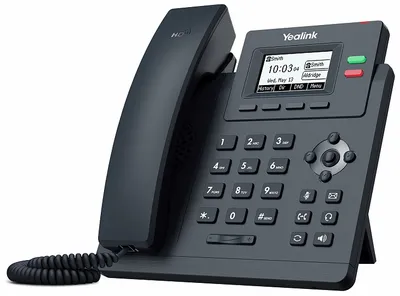 телефон YEALINK SIP-T31P,  2 аккаунта, 2.3" LCD-экран 132х64, PoE, без БП, шт (незначительное повреждение коробки)