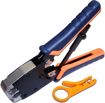 Инструмент обжимной Lanmaster LAN-CRI-500R, для RJ-45/RJ-12/RJ-11