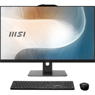 Моноблок MSI Modern AM272P 1M AiO 27" FHD(1920x1080)IPS AG Non-touch, Core i5-120U (1.4GHz), 16GB DDR5(1x16GB),512GB SSD M.2,WiFi,BT,camera,WirelessKB&mouse Eng/Rus,NoOS,1y war-ty,Black