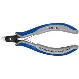 Кусачки боковые Knipex KN-7902120, прецизионные, 120мм