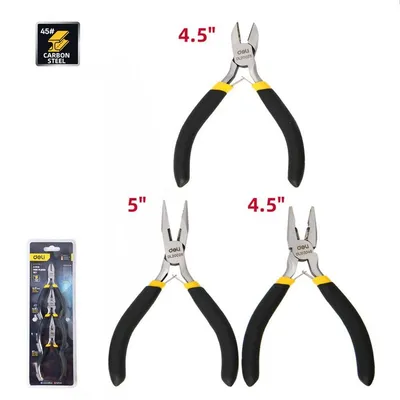 Набор мини-плоскогубцев Deli DL103205-3, 3шт, 110-125мм