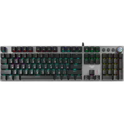 Игровая клавиатура/ Механическая клавиатура AULA F2058 Серо-чёрный, синие свитчи