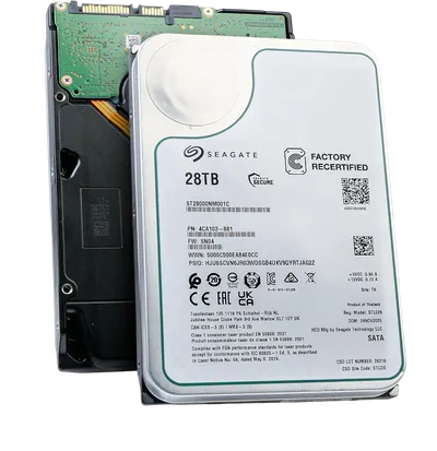 Жесткий диск/ HDD Seagate SATA 28Tb 7200 Exos 6Gb/s 512Mb OFFICIAL RECERTIFIED MTBF - 2.5M hrs 1 year warranty (replacement ST26000NM000C, ST28000NM003K, ST28000NM000C)