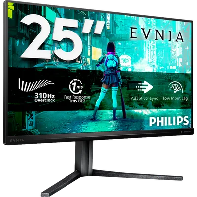 Монитор Philips 25M2N3200U, 24.5" Fast IPS, 1920x1200, 300Гц