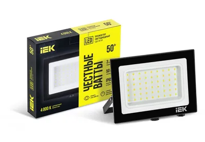 Прожектор светодиодный IEK LPDO601-50-40-K02, 50Вт, 4000К, IP65