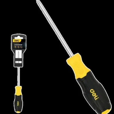 Отвертка Deli DL631002P, PZ2x100мм, Cr-V, двухкомпонентная рукоятка