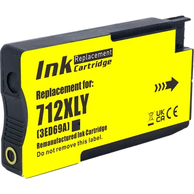 NV-3ED69A Струйный картридж NV Print 712 (NV-3ED69A) Yellow для HP DJ T210/T630  (29 мл) совместимый
