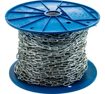 Цепь DIN766 2мм короткозвенная оцинкованная (100м)