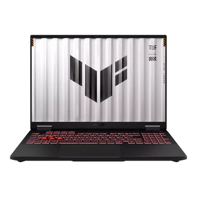 Ноутбук/ ASUS TUF A16 FA608PP-RV043 16"(1920x1200 (матовый, 165Hz) IPS)/AMD Ryzen R9 8940HX(2.4Ghz)/16384Mb/512PCISSDGb/noDVD/Ext:nVidia GeForce RTX 5070(8192Mb)/Cam/BT/WiFi/90WHr/war 1y/2.2kg/Jaeger Gray/DOS