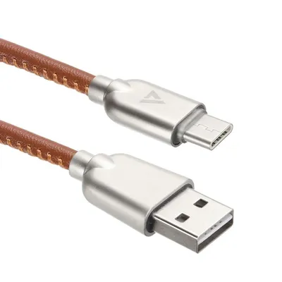 Кабель ACD ACD-U926-C2N, USB-A→Type-C, 1м, коричневый