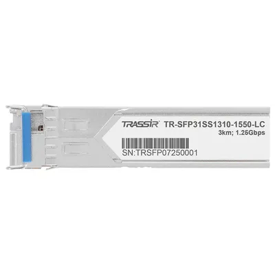SFP-модуль Trassir TR-SFP31SS1310-1550-LC, WDM, 1.25Гбит/с