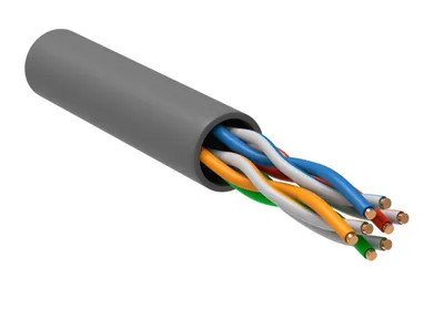 Кабель витая пара ITK LC1-C5E04-111-T-P-R, U/UTP Cat.5e, 1м, 305м коробка