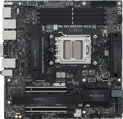 Материнская плата ASUS PRO WS B850M-ACE SE, AM5, B850, DDR5, mATX