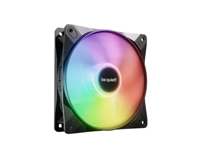 BL132 - Вентилятор для компьютерного корпуса, Bequiet!, LIGHT WINGS LX 120mm PWM Reverse Black, BL132, 120м, 1500 об/мин, 48, 28,5, 4-pin PWM / 5V 3-pin ARGB, 164 x 27 x 122 мм, Black