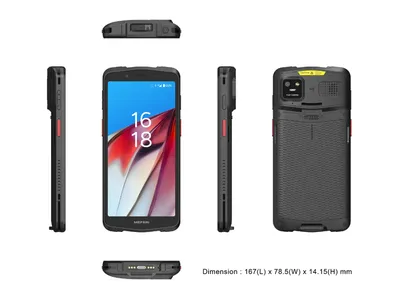 Терминал сбора данных Meferi ME61 6", WLAN, 4G, A13, QC680 SnDr 2.7GHz,8-core, 4GB/64GB, BT, GPS, NFC, 16MP RFC, 8MP FFC, N6803FR, 5000mAh + 50mAh, 1 nano-SIM + 1 e-SIM, IP67, GMS, AER, SOTI, SHADOWALK