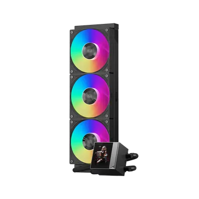 Система охлаждения PcCooler DC360 Pro ARGB Display BK, 360мм, 3×120мм, ARGB