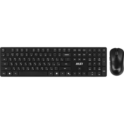 Комплект клавиатура+мышь беспроводной MSI Forge K210 Combo чёрный (USB, 1600dpi) (S11-43RU213-Y92)