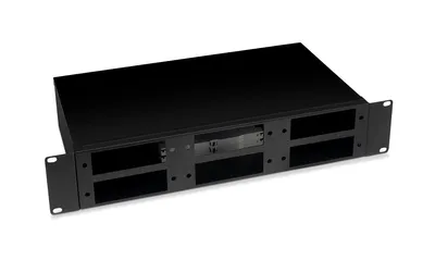 Cabeus FO-19-6FP-BK Кросс бокс оптический 19" 2U на 6 адаптерных панелей, цвет черный