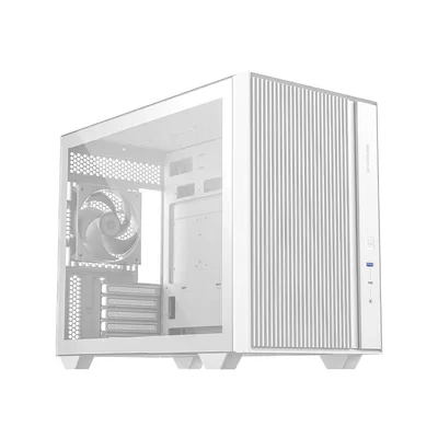 Корпус ID-Cooling FLOW 500 AIR White, mATX, TG, 2 fans, Gen2 Type C