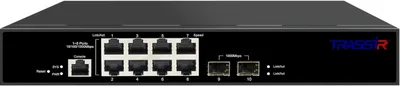 Коммутатор Trassir TR-NS24102S-120-8PoE, 8×PoE, 120W, 2×SFP
