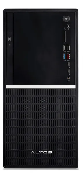 рабочая станция Altos P130 F10 SE [20L] Tower 750W 80+Gold Intel Core Ultra 7 265, 32GB (2x16) DDR5-5600 UDIMM, 1TB M.2 NVME, nVidia RTX Pro 2000 16GB 4x mDP, 1G+2.5G Dual LAN, No WLAN, Corded USB KB/Mouse, No OS, 3Y