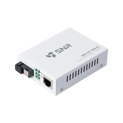 SNR SNR-CVT-100A-V3 Медиаконвертер для преобразования 10/100Base-T в 100Base-FX, Tx/Rx: 1310/1550, расстояние до 20 км.