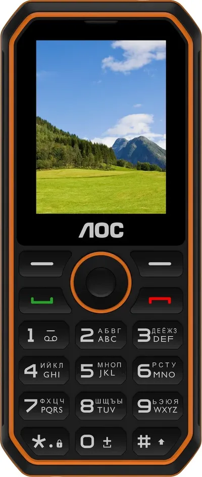 Мобильный телефон AOC 248 A черный моноблок 2Sim 2.4" 240x320 RTOS 0.3Mpix GSM900/1800 FM microSD max32Gb