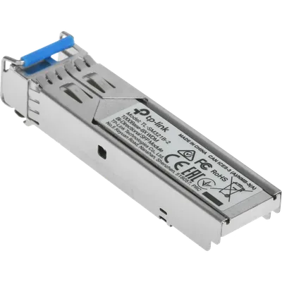 Трансивер/ 1000Base-BX WDM Bi-Directional SFP module, TX: 1310 nm and RX: 1550 nm, 1 LC Simplex port , up to 2 km transmission distance in 9/125 µm SMF