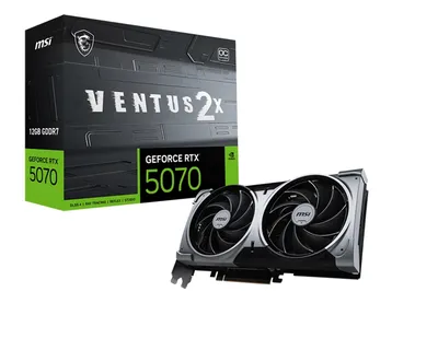 Видеокарта MSI RTX 5070 12G VENTUS 2X OC//RTX 5070, HDMI, DP*3, 12G, D7 (незначительное повреждение коробки)