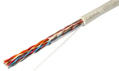 Кабель витая пара Cabeus UTP-10P-Cat.5-IN-LSZH, U/UTP, Cat.5, 10 пар, LSZH