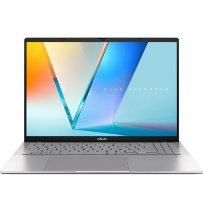 Ноутубук ASUS Vivobook S16 M3607KA-SH131 AMD Ryzen AI 5 330/DDR5 16GB/512GB SSD/AMD Radeon Graphics 16" FHD (1920 x 1200) OLED 16:10,WiFi 6+BT 5.3/No OS/Cool Silver/1.70 kg