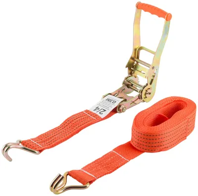 Ремень для крепления груза FIT 64920, храповый механизм 196 мм, 50 мм×6 м, 2000/4000 кг