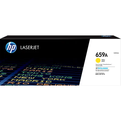 W2012A - 659A Yellow LaserJet Toner Cartridge  for Color LaserJet Enterprise M856dn/M856X/M776z/M776zs/M776d, up to 13000 pages