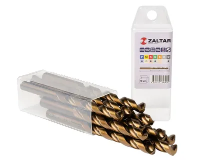 Сверло ZALTAR ZA-74100-S10, DIN 338, HSS-E Co5, 10,00 мм, 10 шт