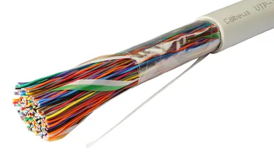 Кабель Cabeus UTP-50P-Cat.3-IN, UTP Cat.3, 50 пар, одножильный