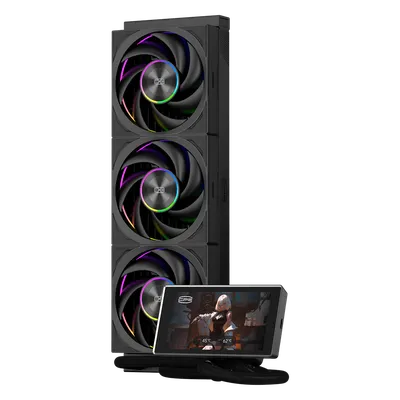 СЖО PcCooler DT360 Max ARGB Display BK, 360мм, ARGB, чёрный
