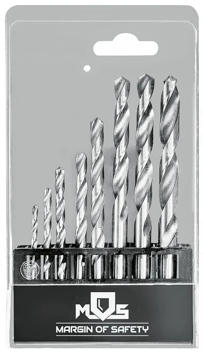 Набор сверл FIT 35600М, HSS, 8 шт., 3–10 мм, 118°, кейс
