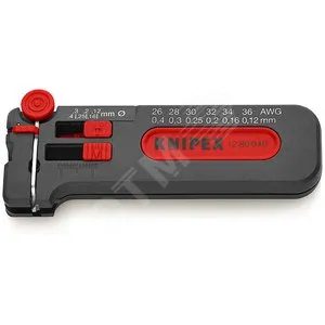 Мини-стриппер Knipex KN-1280040SB, 0.12-0.4мм², 100мм