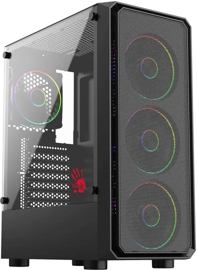 Корпус Bloody CC-126-BK, ATX, Midi-Tower, без БП