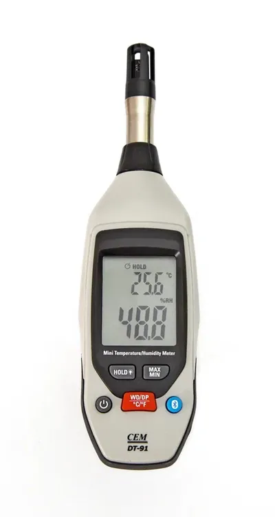 Термометр мини с функцией влагомера DT-91