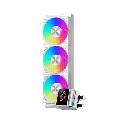 СВО PCCooler DS360 Display WH, 360мм, 3×120мм, ARGB, 310W