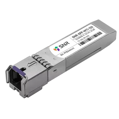 SNR SNR-SFP-W71-120 Одноволоконный модуль, SFP WDM 1000Base-BX, разъем SC, рабочая длина волны Tx/Rx: 1570/1510нм, дальность до 120км (28dB), с поддержкой функции DDM