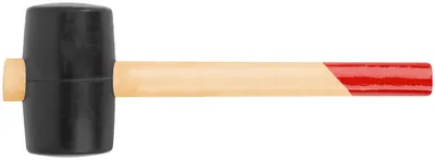 Киянка FIT 45355, резиновая, деревянная ручка, 55 мм, 400 г