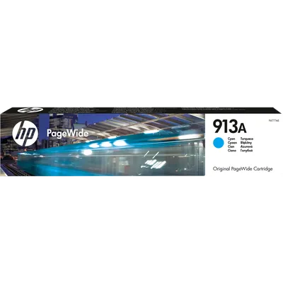 Картридж Hewlett-Packard HP 913A Cyan (Голубой) 3000 стр, Pagewide 352/377/452/477 & P55250/MFP P57750 (Original)