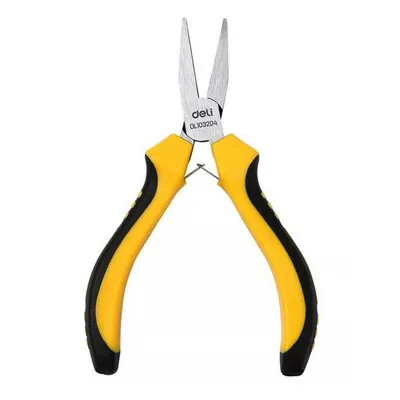 Тонкогубцы Deli DL103204, 160 мм, двухкомпонентная рукоять
