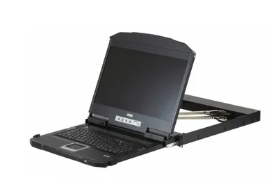 CL3800NW-ATA-RG - КВМ-консоль, ATEN, CL3800NW-ATA-RG, 18.5", 1U, Ultra Short Depth, Dual Rail, USB, HDMI, DVI, VGA, W/RU, KBW/EU CORD