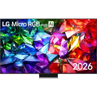 Телевизор ЖК 86'' LG/ 86", Ultra HD, MicroRGB LED, Ultra Dimming Technology, 11 AI Super Upscaling 5K, Smart TV (WebOS 26), Wi-Fi 6, DVB-T2/C/S2, MR, 120Hz Native (VRR 165Hz), 2.2ch (40W), 4хHDMI, 2хUSB, 2 Pole, черный графит, 2026