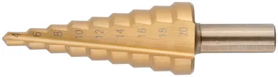 Сверло ступенчатое Fit 36382М, HSS, 9 ступеней, 4–20 мм